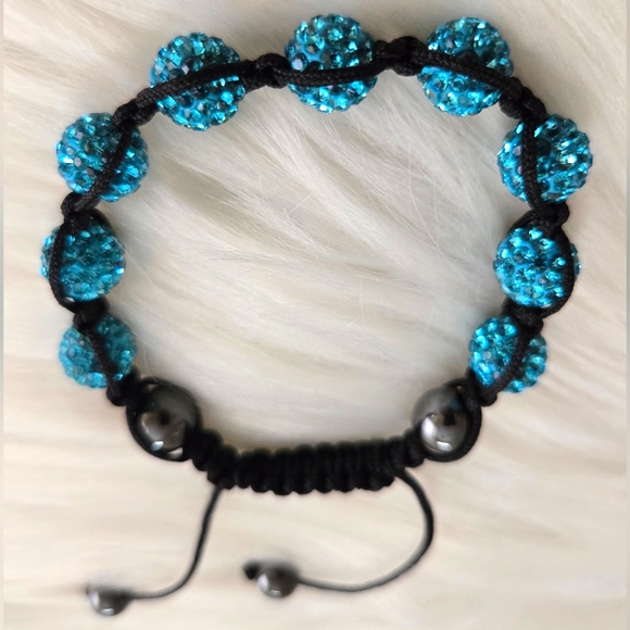 Shamballa crystal hematite bracelet - Picture 6 of 12